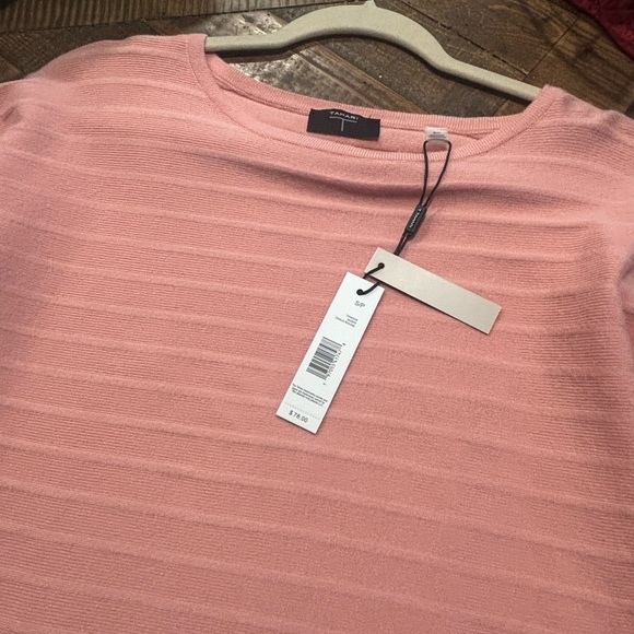 Tahari NWT Viscose Blend Sweater Coral Knit Top in size SP - Picture 11 of 11